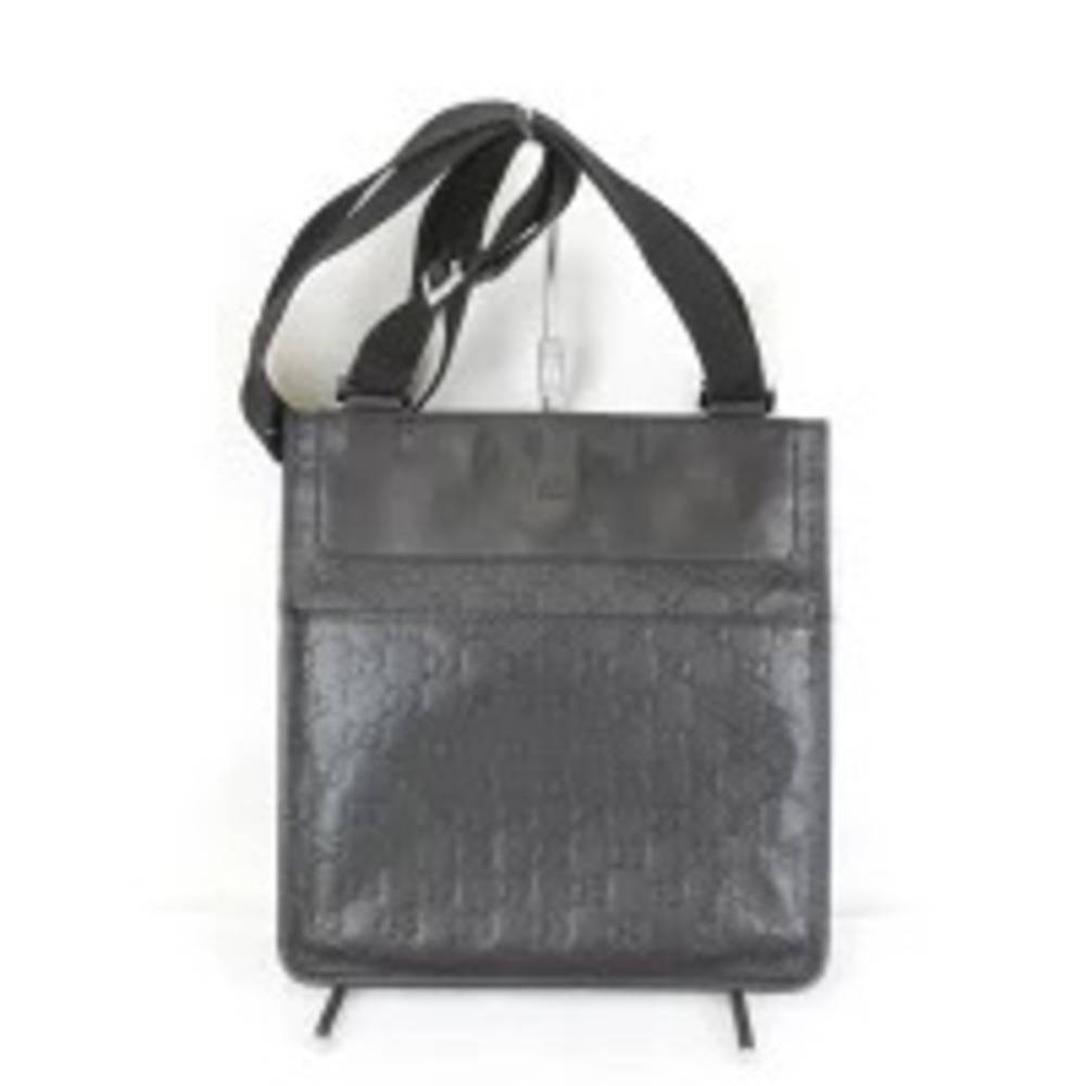 Gucci Shoulder Bag Shima Leather Black